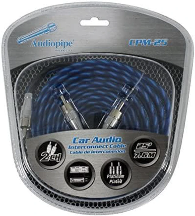 Alt view image 4 of 5 - AUDIOPIPE CPM-25 Audiopipe Platinum Plated Interconnect Cable 25ft