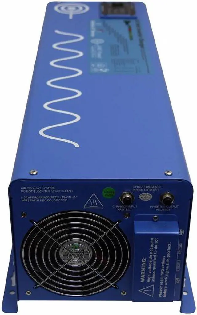 Alt view image 6 of 12 - AIMS Power (PICOGLF60W48V120V) 6000W 48V DC to 120V AC Pure Sine Inverter Charger