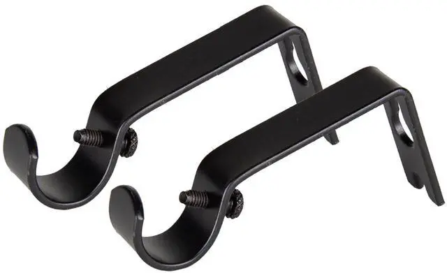 Alt view image 2 of 2 - 5/8 inch Wall Bracket (Pair) - Black
