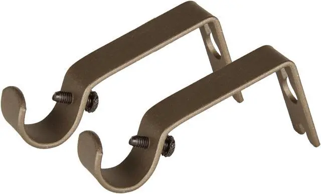 Alt view image 2 of 2 - 5/8 inch Wall Bracket (Pair) - Antique Brass