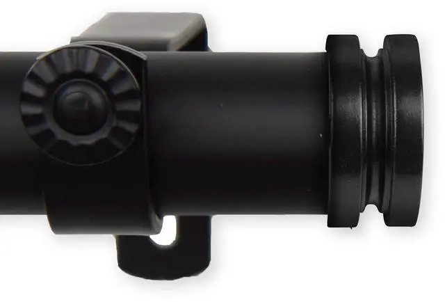 Alt view image 2 of 2 - 1 inch Knop Curtain Rod 48-84" - Black