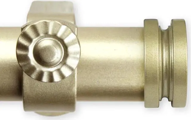 Alt view image 2 of 2 - 1 inch Knop Curtain Rod 160-240" - Gold