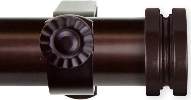 Alt view image 2 of 2 - 1 inch Knop Curtain Rod 160-240" - Bronze