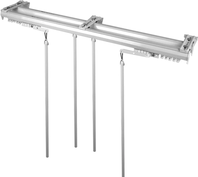 Alt view image 2 of 2 - Baton Draw Double White Traverse 120-170 inch