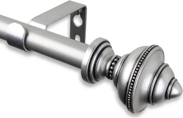 Main image of Augustus Curtain Rod 5/8 inch dia. 84-120 Inch - Satin Nickel
