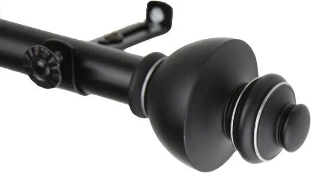 Main image of Scion Curtain Rod 3/4 inch dia. 48-84" - Black