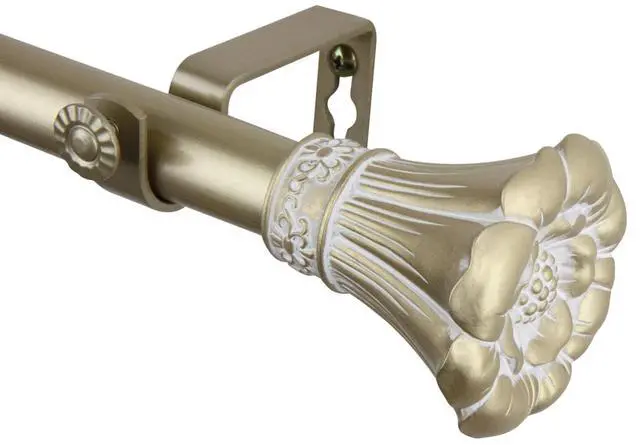 Main image of Fuga Curtain Rod 1" OD 28-48 inch - Gold