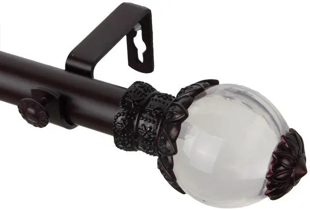 Main image of Ray Curtain Rod 1" OD 28-48 inch - Mahogany