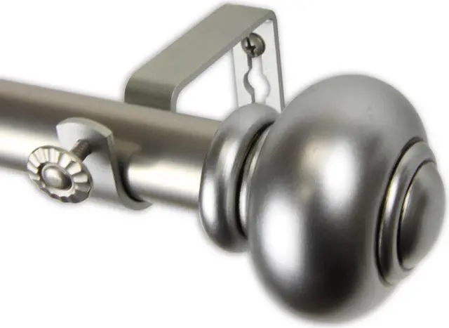 Main image of Constantino Curtain Rod 1" OD 160-240 inch  - Satin Nickel