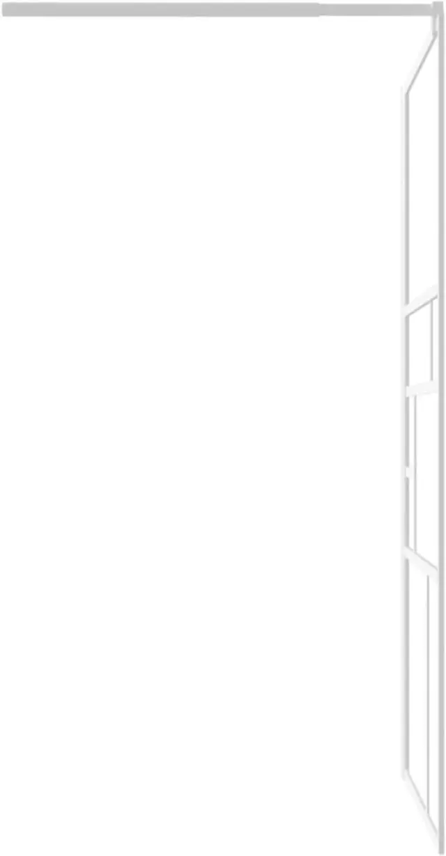 Alt view image 5 of 19 - vidaXL Walk-in Shower Wall 45.3"x76.8" ESG Glass White