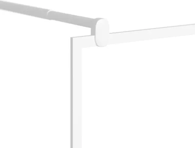 Alt view image 6 of 19 - vidaXL Walk-in Shower Wall 45.3"x76.8" ESG Glass White