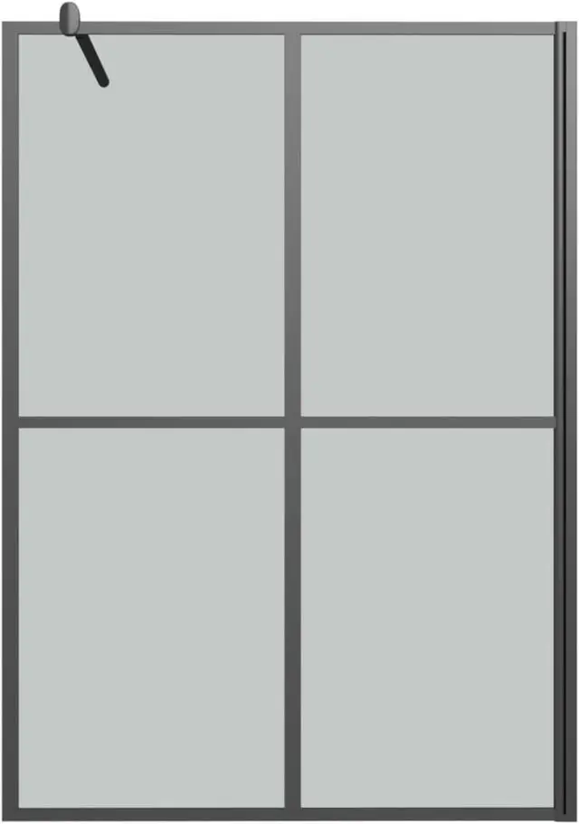 Alt view image 3 of 13 - vidaXL Walk-in Shower Screen 55.1"x76.8" Dark Tempered Glass