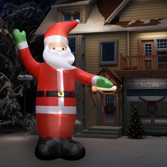 Main image of vidaXL Inflatable Santa Claus with LEDs Christmas Decoration IP44 14.8'