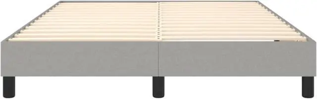 Alt view image 5 of 16 - vidaXL Bed Frame Light Grey