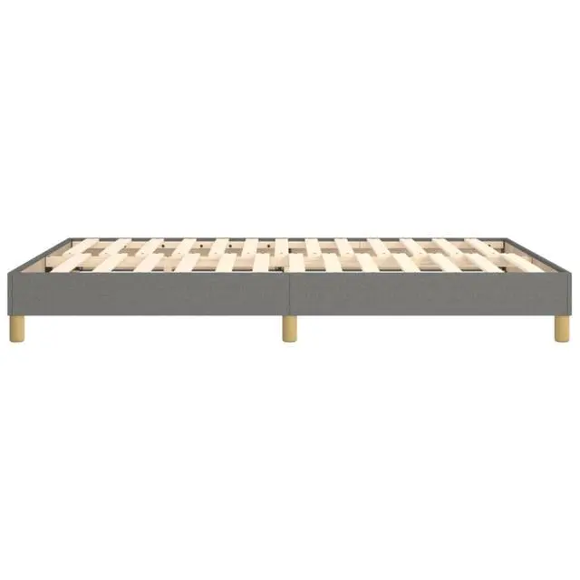 Alt view image 13 of 17 - vidaXL Bed Frame Platform Bed for Bedroom Dark Gray 53.9"x74.8" Full Fabric