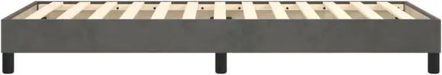Alt view image 12 of 17 - vidaXL Bed Frame Base Bedroom Furniture Dark Gray 39.4"x74.8" Twin Velvet