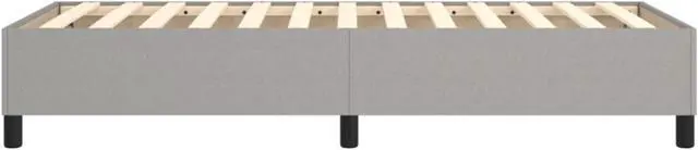 Alt view image 12 of 12 - vidaXL Bed Frame Base Bedroom Furniture Light Gray 39.4"x74.8" Twin Fabric