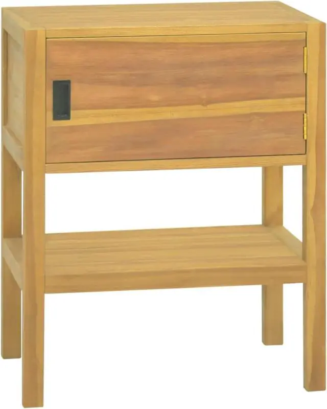 Main image of vidaXL Bathroom Cabinet 23.6"x15.7"x29.5" Solid Wood Teak