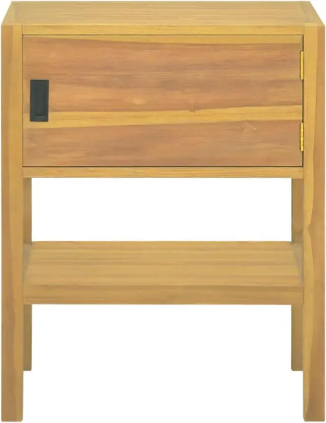 Alt view image 3 of 18 - vidaXL Bathroom Cabinet 23.6"x15.7"x29.5" Solid Wood Teak