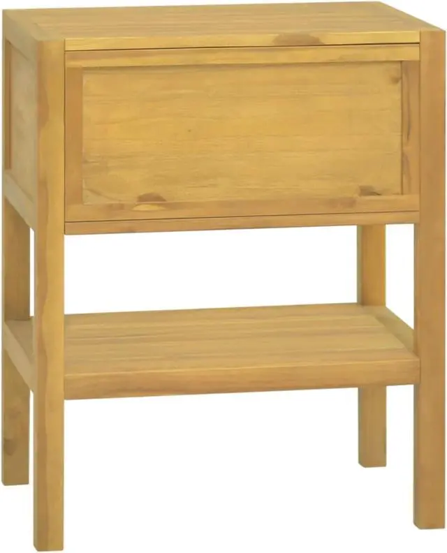 Alt view image 5 of 18 - vidaXL Bathroom Cabinet 23.6"x15.7"x29.5" Solid Wood Teak