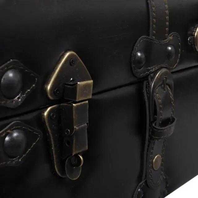 Alt view image 5 of 12 - vidaXL Storage Bench 43.7" Dark Brown Solid Wood Pine&Faux Leather