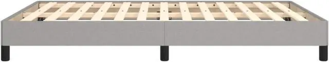 Alt view image 11 of 15 - vidaXL Full Size Bed Frame with Plywood Slats, Platform Bed Frame, Fabric Upholstered Mattress Foundation, No Box Spring Needed & Easy Assembly, Light Gray, without Mattress