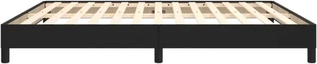 Alt view image 13 of 18 - vidaXL California King Size Bed Frame with Plywood Slats, Platform Bed Frame, Faux Leather Upholstered Mattress Foundation, No Box Spring Needed & Easy Assembly, Black, without Mattress