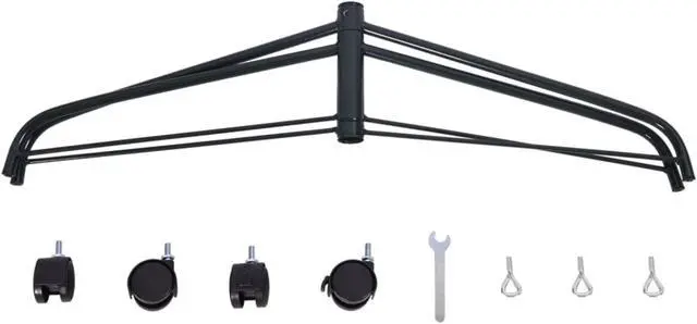 Alt view image 3 of 12 - vidaXL Christmas Tree Stand with Wheels 2x2x1 ft