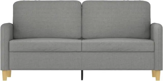 Alt view image 3 of 15 - vidaXL 2-Seater Sofa Dark Gray 55.1" Fabric