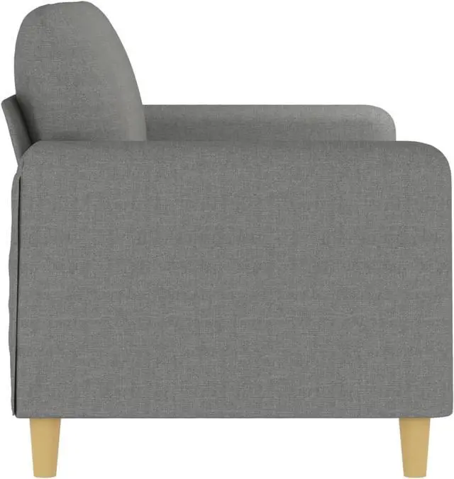 Alt view image 4 of 15 - vidaXL 2-Seater Sofa Dark Gray 55.1" Fabric