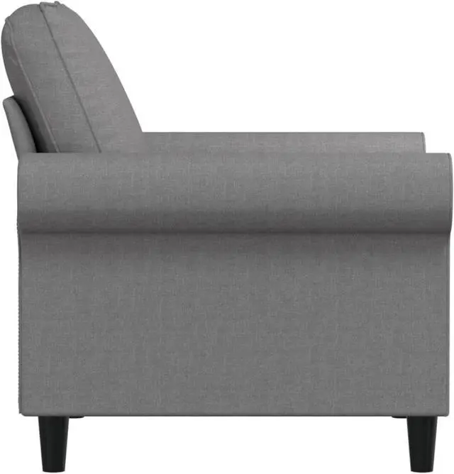 Alt view image 4 of 15 - vidaXL Sofa Chair Light Gray 23.6" Fabric