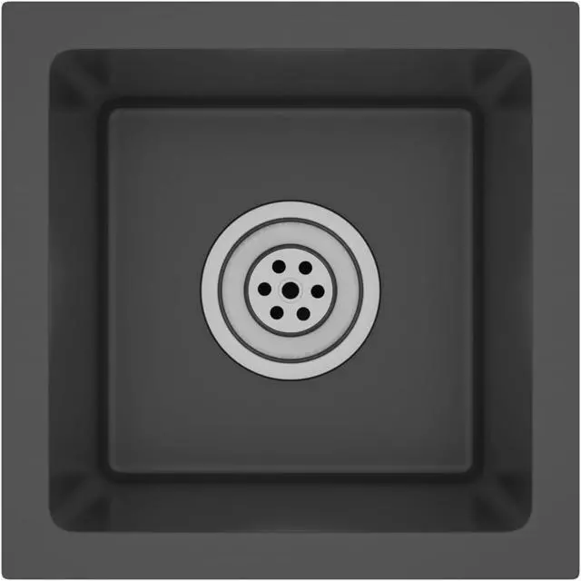 Alt view image 2 of 13 - vidaXL Handmade Kitchen Sink Black Stainless Steel