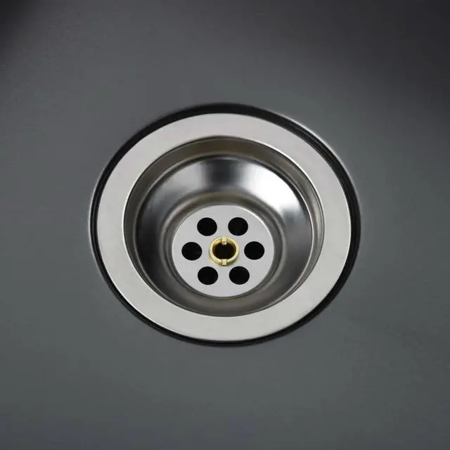 Alt view image 5 of 13 - vidaXL Handmade Kitchen Sink Black Stainless Steel