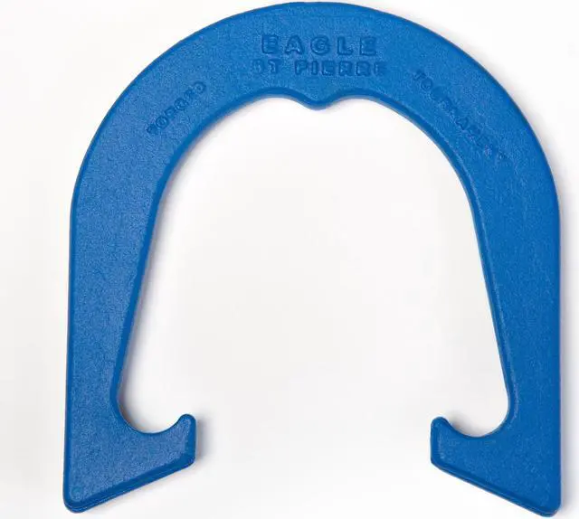 Alt view image 2 of 3 - St Pierre Sports Eagle Tournament Horseshoe Set, Blue/Gray