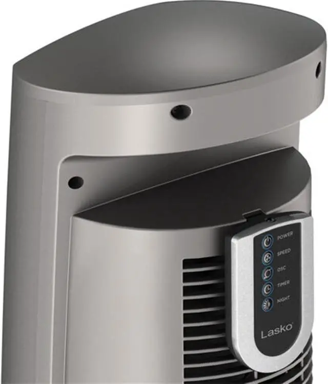Alt view image 13 of 15 - Lasko 43" Wind Curve Nighttime Setting Tower Fan with Remote Control, Silverwood
