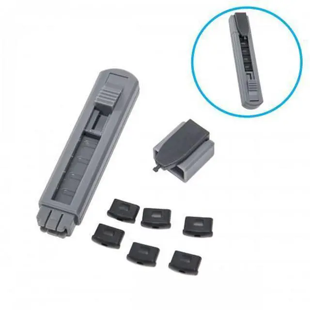 Alt view image 14 of 17 - 6 Piece USB-C Type-C Port Blocker with Removal Tool