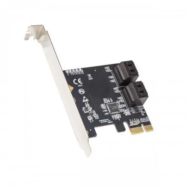 Alt view image 19 of 20 - 4 Port SATA III PCI-e 3.0 x1 Card Non-Raid with Low Profile Bracket