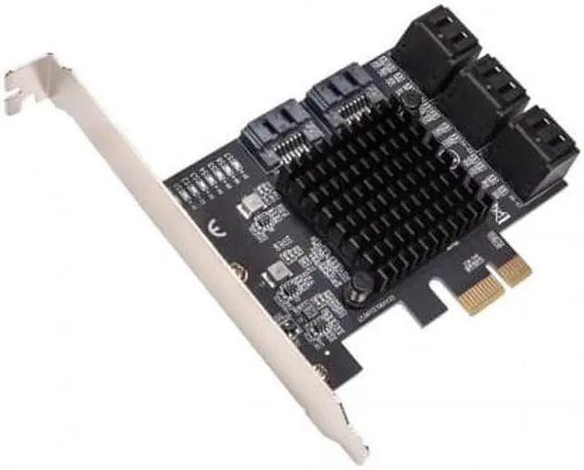 Alt view image 9 of 12 - 8 Port SATA III to PCIe 3.0 x1 NON-RAID Expansion Card