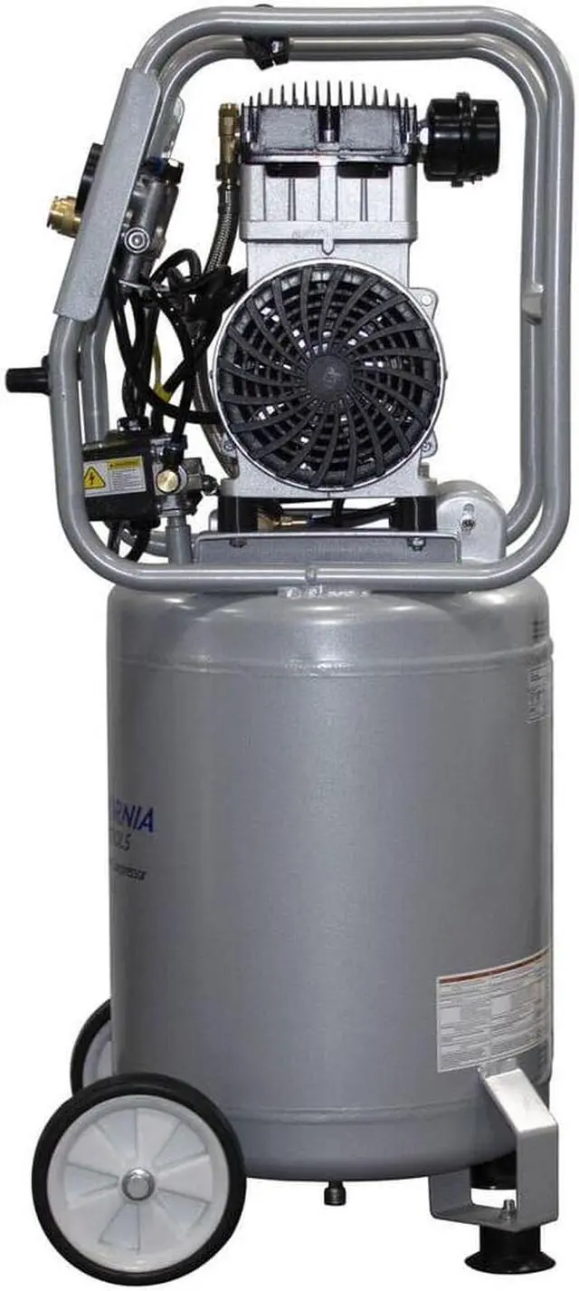 Alt view image 4 of 9 - California Air Tools 10020AC Ultra Quiet  & Oil-Free  2.0 Hp, 10.0 Gal. Aluminum Tank Air Compressor