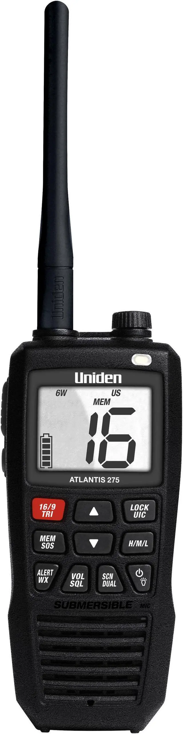 Alt view image 12 of 14 - Uniden Atlantis 275 Floating Handheld VHF Marine Radio - ATLANTIS 275