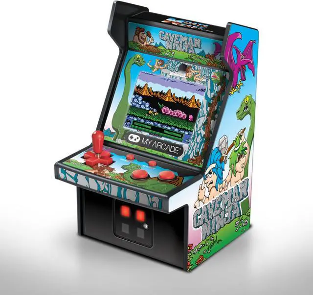 Alt view image 17 of 17 - MY ARCADE Data East Caveman Ninja Collectible 6" Retro Micro Arcade Machine Portable Handheld Video Game