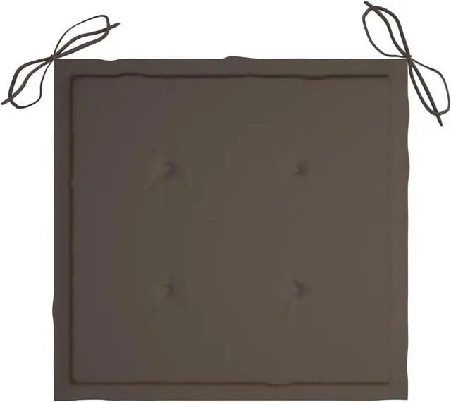 Alt view image 9 of 15 - vidaXL Garden Chair Cushions 2 pcs Taupe 50x50x4 cm Oxford Fabric