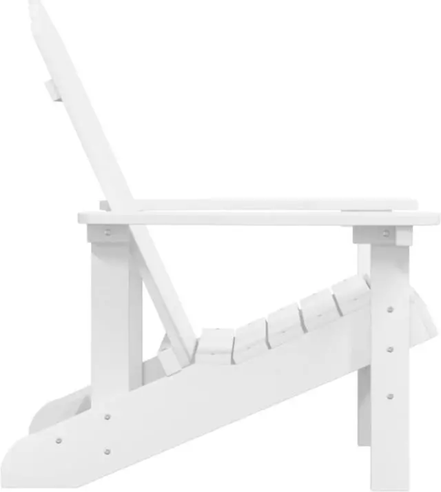 Alt view image 3 of 11 - vidaXL Patio Adirondack Chair HDPE White