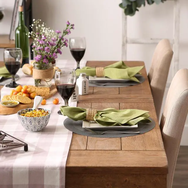 Alt view image 2 of 6 - DII Gray Round PVC Doubleframe Placemat 6 Piece