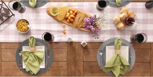 Alt view image 4 of 6 - DII Gray Round PVC Doubleframe Placemat 6 Piece