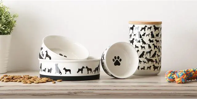 Alt view image 5 of 6 - DII Pet Bowl Dog Show Medium 6Dx2H (Set of 2)