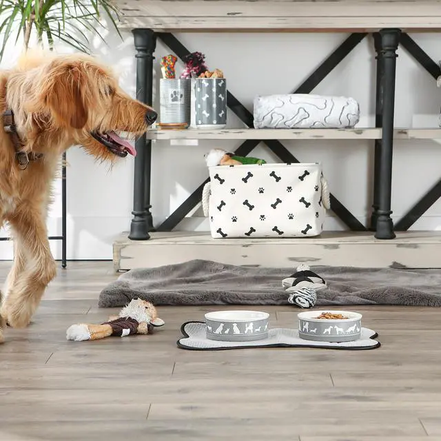 Alt view image 4 of 6 - DII Pet Bowl Dog Show Gray Medium 6Dx2H (Set of 2)