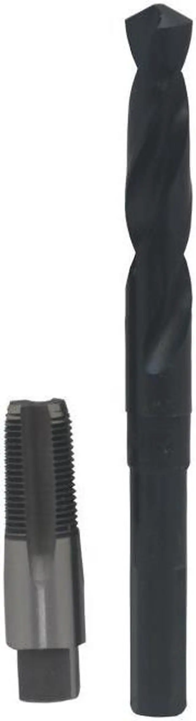 Alt view image 9 of 10 - 3/8" CARBON STEEL NPT TAP AND 37/64" HSS DRILL BIT KIT