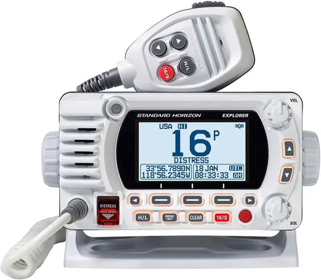 Alt view image 5 of 7 - VHF, Optional 2nd Station, w/GPS, White