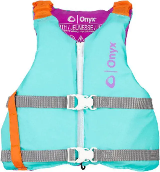 Alt view image 6 of 8 - ONYX YOUTH UNIVERSAL PADDLE VEST AQUA